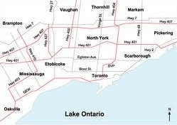 map of toronto